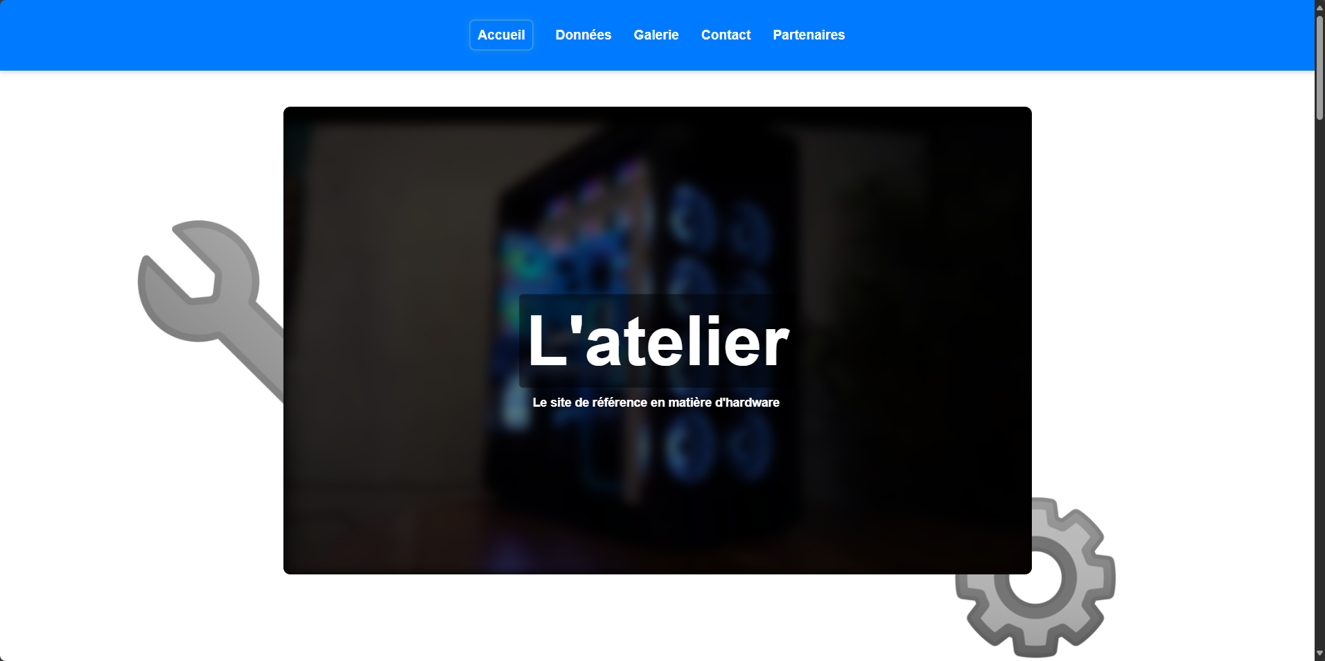 Site web l'atelier